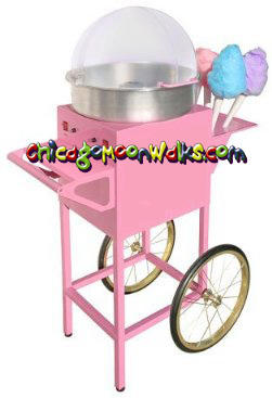 Chicago Cotton Candy Machine Rental  Includes Cart, and Supplies Chicago Illinois Rental